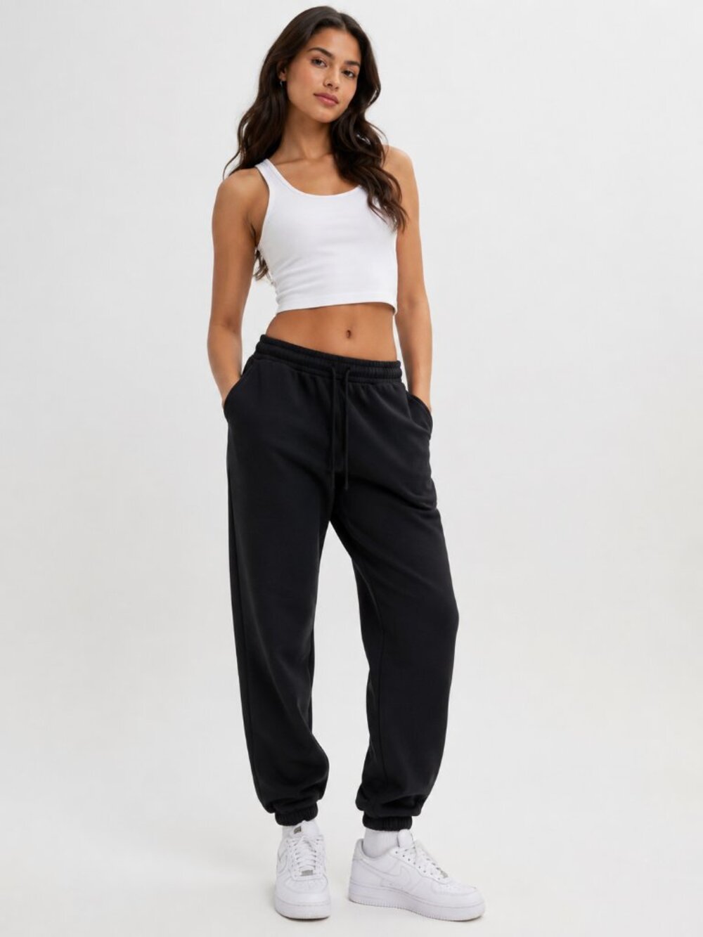 Cotton On Black Fleece Jogger Sweatpants Women’s Size Small Cozy